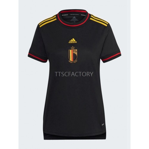 Hjemmebanesæt Dame Fodboldtrøjer EM 2022 Kort ærmer Belgien Hjemmebanesæt Dame Fodboldtrøjer EM 2022 Kort ærmer Belgien